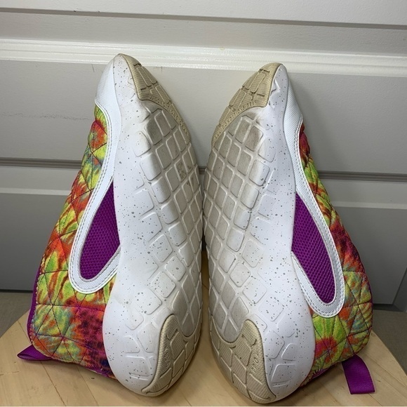 Nike acg Chunky Sneakers Men Sz 9.5 Tie-Dye Purple Green Slip on Shoes cw2463 - Picture 8 of 16